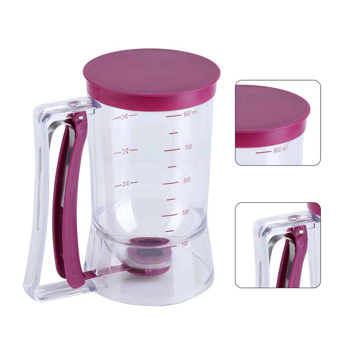 Cupcakes Muffins Waffles Bakeware Maker Measuring Baking Tools Batter Dispenser for Cupcake Waffles Muffin Mix Crepes Cake