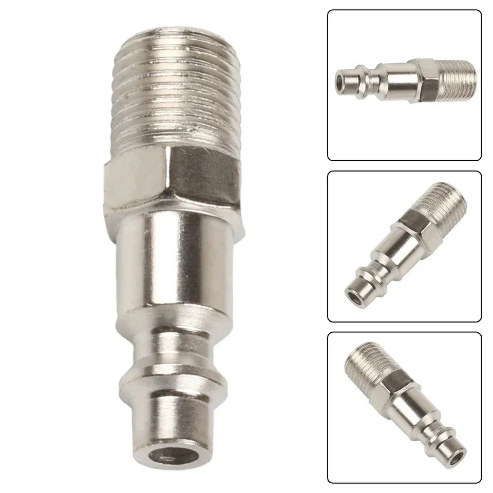 Air Hose Fittings 1/4" Male Thread Plug Adapter NPT 1/4 Pneumatic Connector Quick Release Fitting Air Compressor Accessories