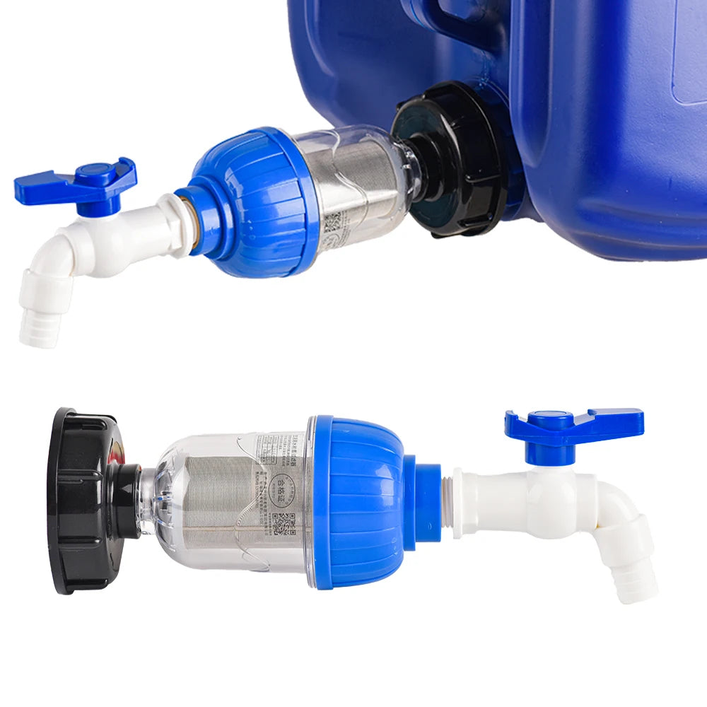 1/2 Inch Watering Filter For S60 IBC Tank Tap Adapter Ton Barrel Joint Garden Irrigation Water Tank Bulkhead Fittings