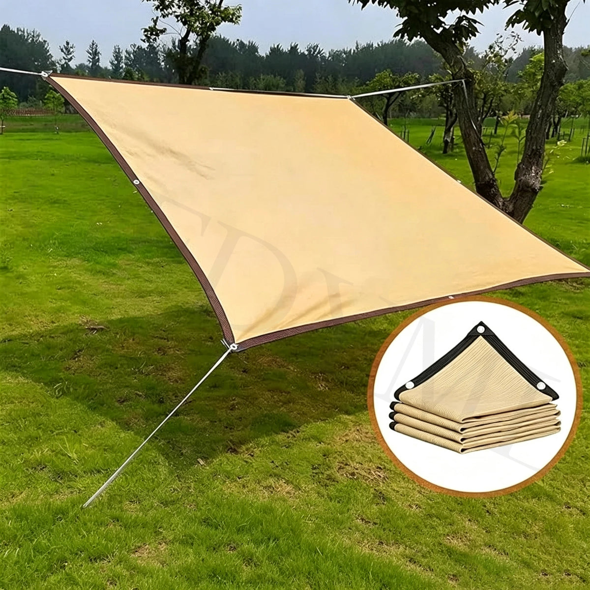 Rectangular Shade Netting for Gardens—Breathable, Windproof, and Sun-Blocking—Outdoor Awning, Ideal for Greenhouses