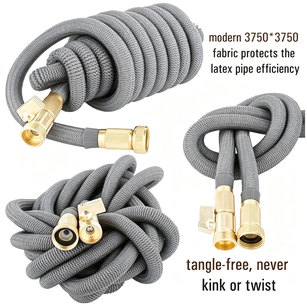 2026 NEW Garden Water Hose 3/4 Expandable Magic Flexible Garden Hoses High Pressure Washing Hose Pipe Plastic For Watering Lawn