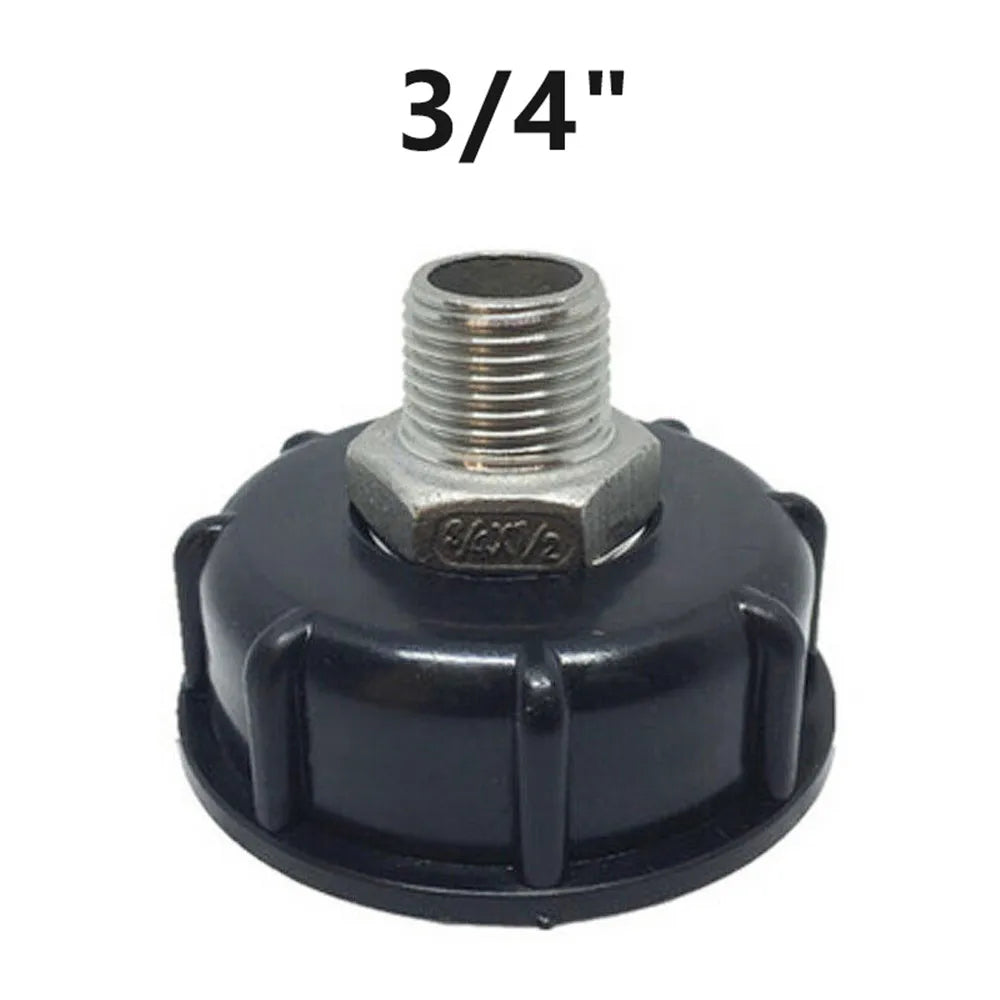 IBC Tank Adapter 3/4",1" 304 Stainless Steel Drainage Outlet Accessory 1000L Ton Barrel Garden Irrigation Water Outlet Tool