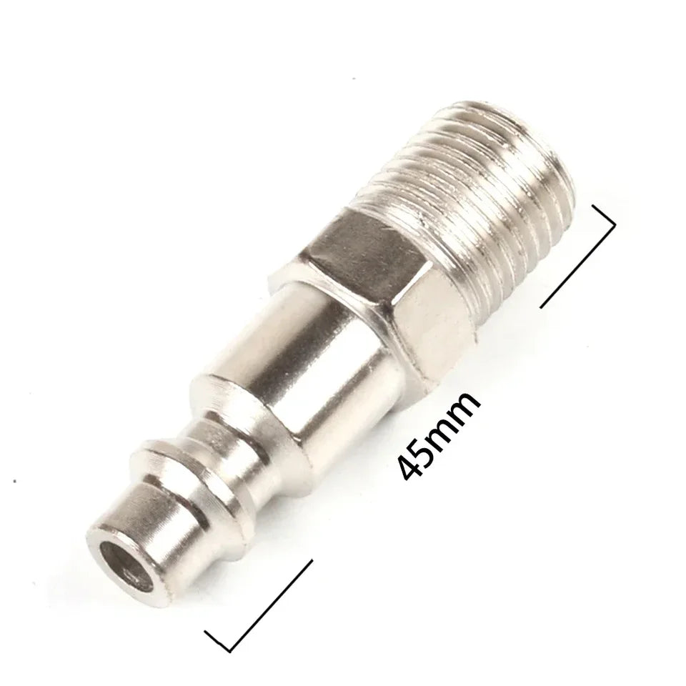 Air Hose Fittings 1/4" Male Thread Plug Adapter NPT 1/4 Pneumatic Connector Quick Release Fitting Air Compressor Accessories