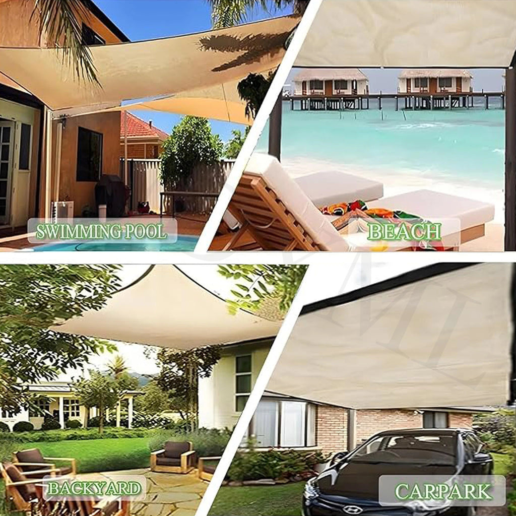 Rectangular Shade Netting for Gardens—Breathable, Windproof, and Sun-Blocking—Outdoor Awning, Ideal for Greenhouses