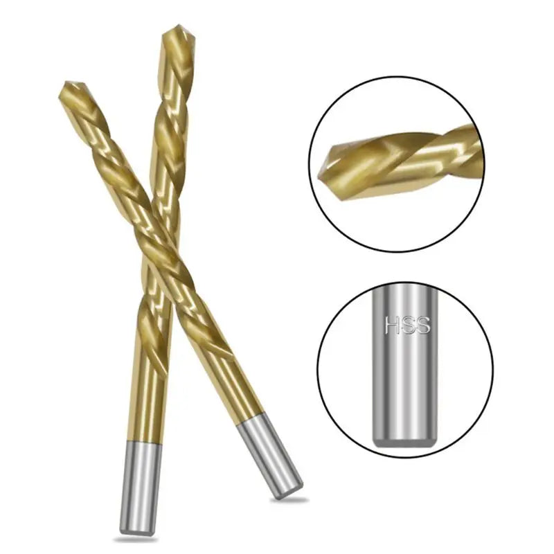 10pcs Screw Extractor Cobalt Left Hand Drill Bit set Broken Bolt Damaged Set