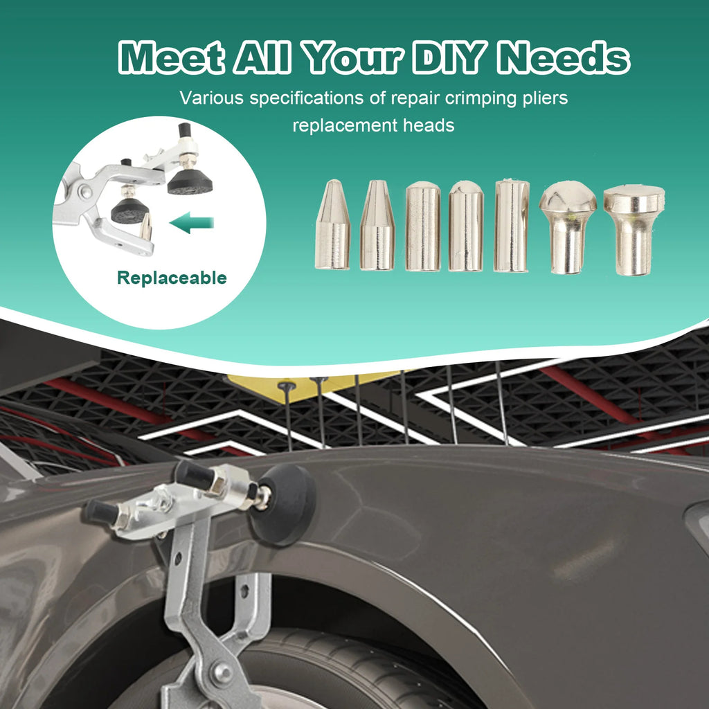 Car Dent Repair Tools Edge Crimping Pliers Crimper Door Hood Edge Fender Panel Car Dent Repair Pliers Metal Door Bumper Rim Edge Trim Crimping Clip Seamless Maintenance Tools Clamping Automotive Accessories