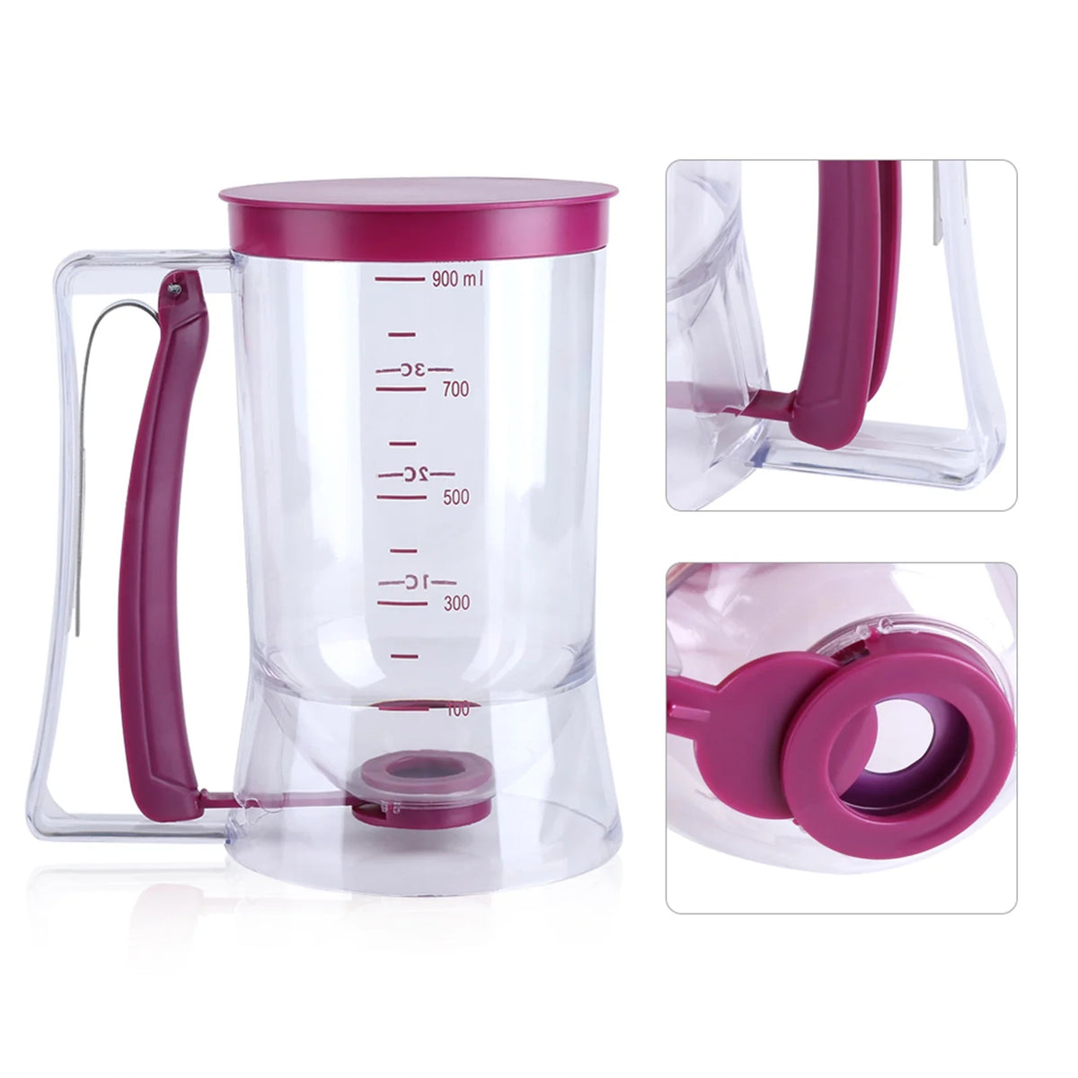 Cupcakes Muffins Waffles Bakeware Maker Measuring Baking Tools Batter Dispenser for Cupcake Waffles Muffin Mix Crepes Cake