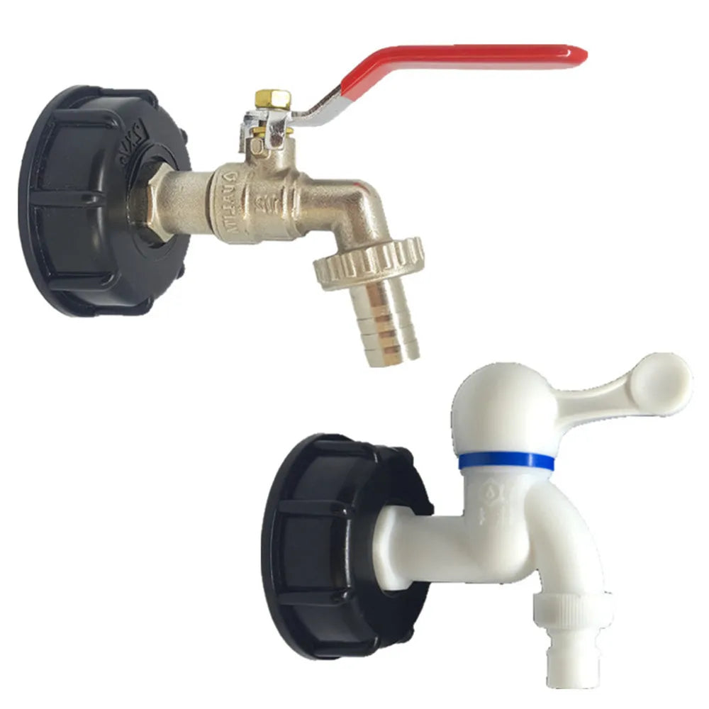 IBC Tank Adapter 3/4",1" 304 Stainless Steel Drainage Outlet Accessory 1000L Ton Barrel Garden Irrigation Water Outlet Tool