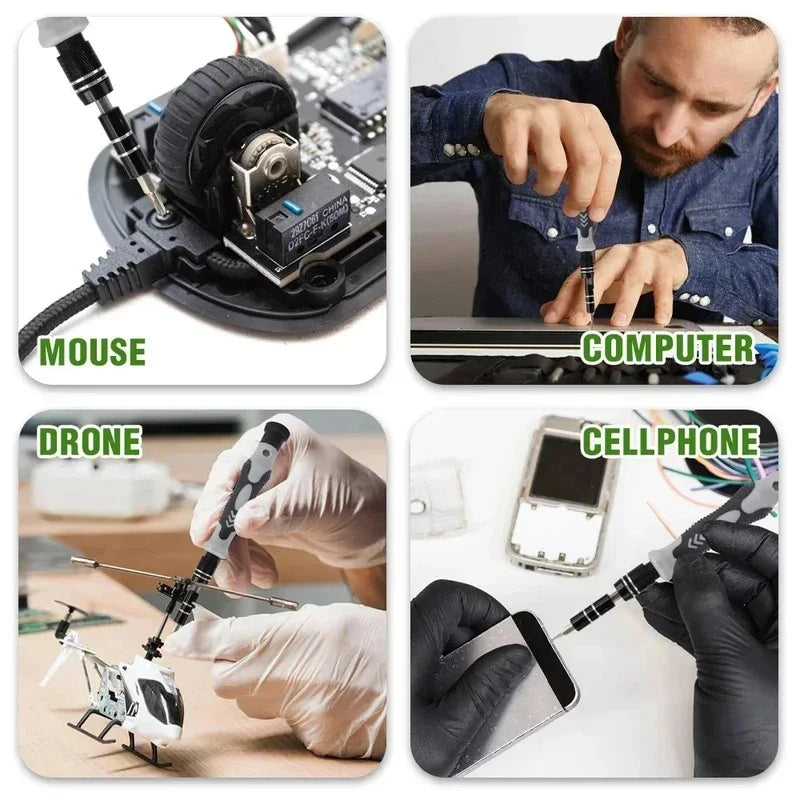 115-in-1 Mini Precision Screwdriver Set with Magnetic Bits - Electronics Repair Tool Kit for Phone, Laptop, PC, DIY Projects