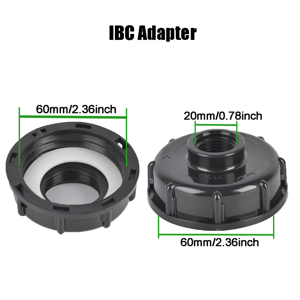 1/2 Inch Watering Filter For S60 IBC Tank Tap Adapter Ton Barrel Joint Garden Irrigation Water Tank Bulkhead Fittings