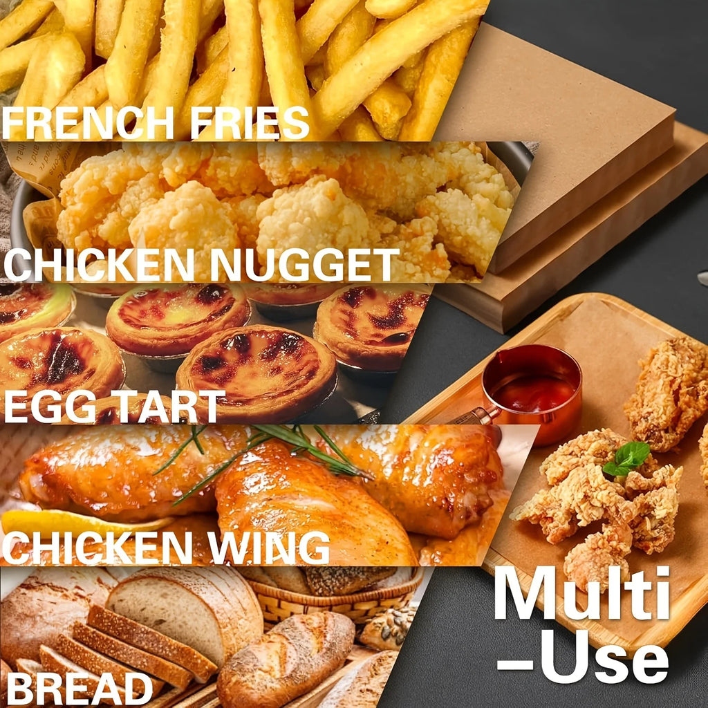 50/100pcs Non Stick Air Fryer Liners Paper For Baking Microwave Ovens Easy To Clean Oil Absorbing Perfect For Healthier Cooking