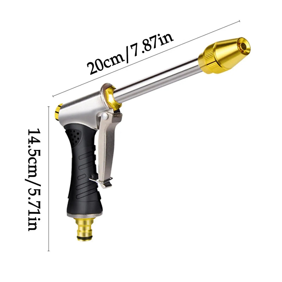 High-Pressure Car Washing Water Gun Garden Hose Nozzle Irrigation Hose Sprayer Home Cleaning Tool Long Handle Spray Gun