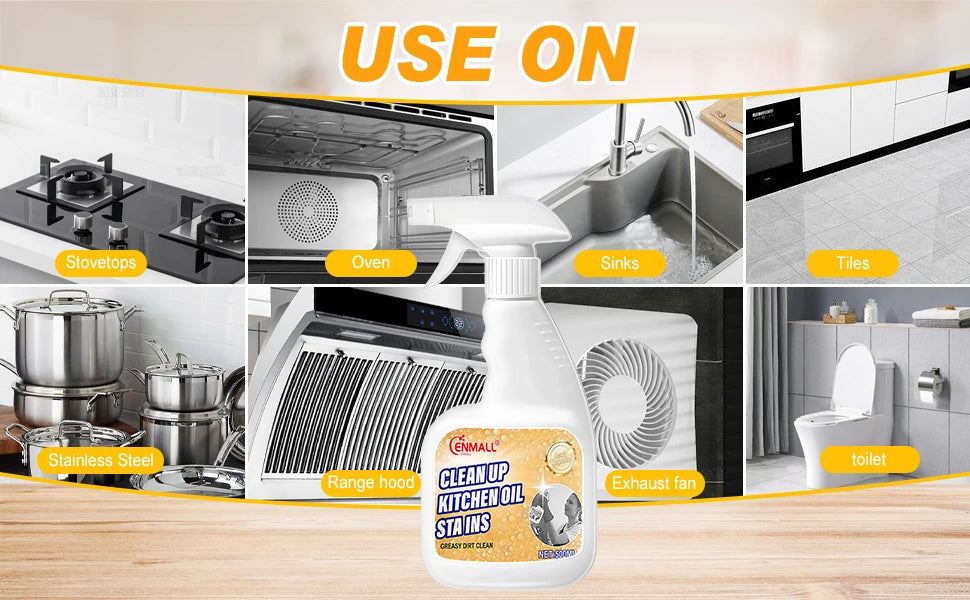 Oven Cleaner Heavy Duty Oven Cleaner Foam Cleaners for BBQ, Grill, Hob & Stoveto